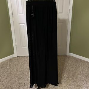 New Black semi sheer pants